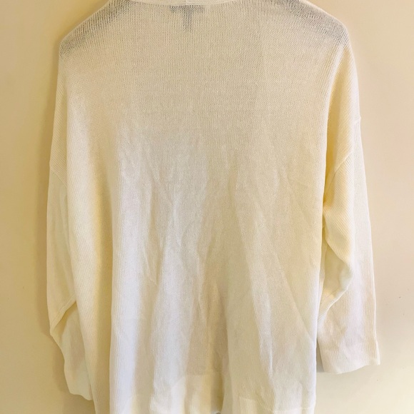 Eileen Fisher Women’s Open Front Cardigan Organic Linen/cotton 1X Long Sleeve - Picture 2 of 7